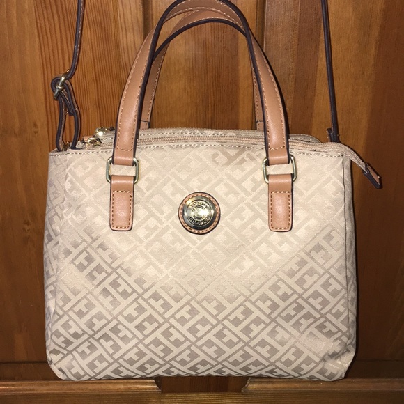 Tommy Hilfiger Handbags - TOMMY HILFIGER Crossover Hand Bag Tan NEW